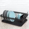 Hds Trading 3 Piece Decorative Wire Dish Rack, Black ZOR95917